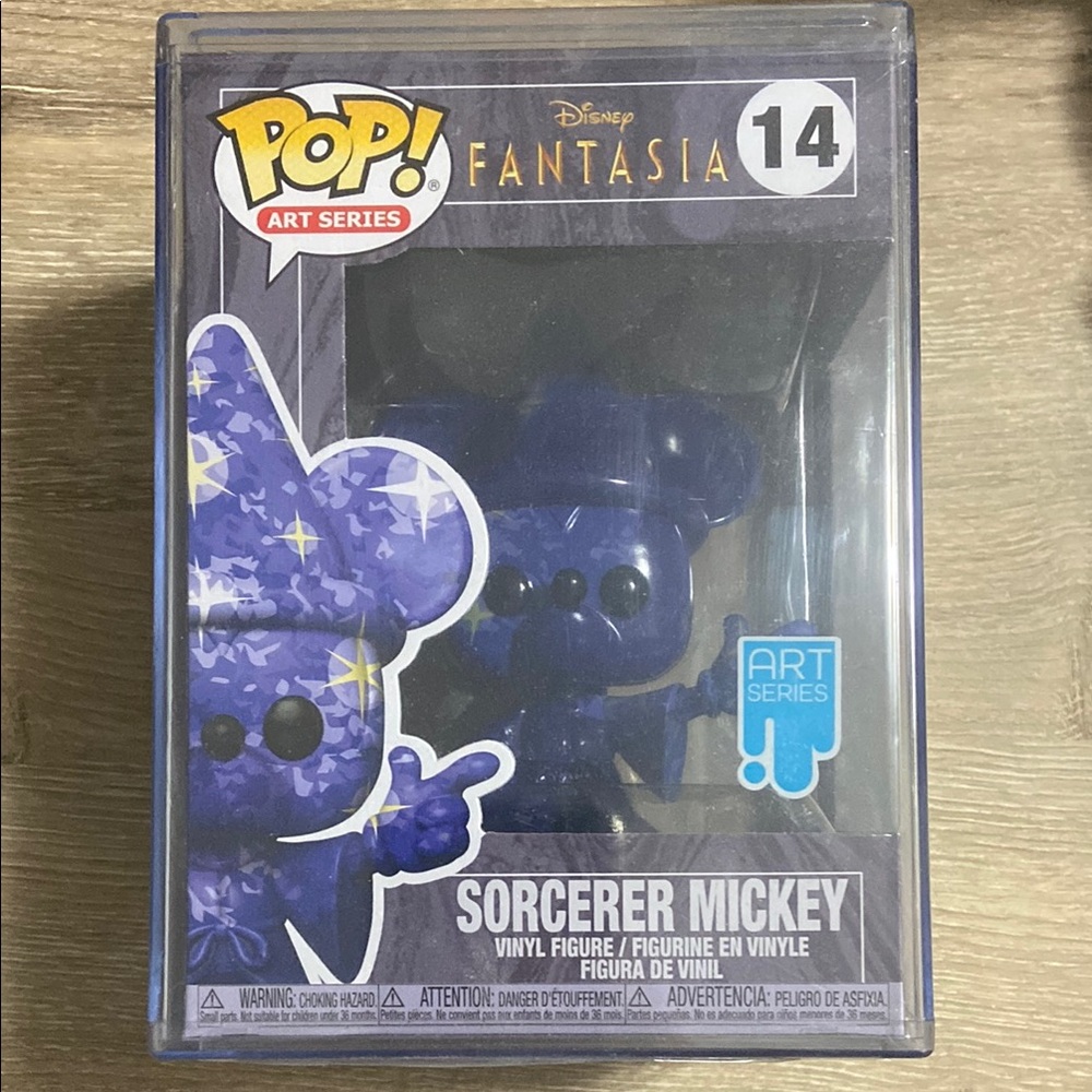 Funko Pop Art Series Disney Fantasia Sorcerer Mickey #14 With Protector
